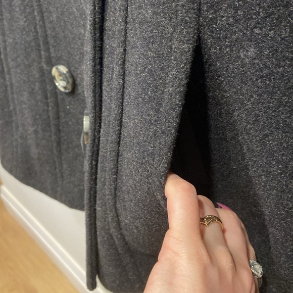 Wool blend pea coat - Picture 6 of 8